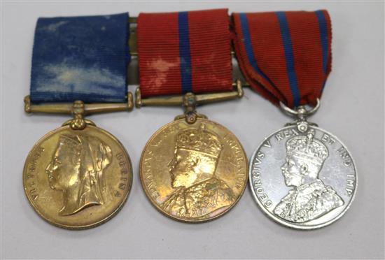 A Victoria to Geo V. police group of three medals